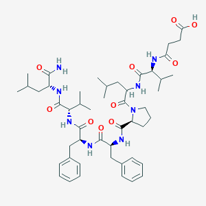 Succinyl-valyl-leucyl-prolyl-phenylalanyl-phenylalanyl-valyl-leucinamide