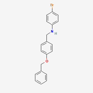 molecular formula C20H18BrNO B11574020 N-[4-(benzyloxy)benzyl]-4-bromoaniline CAS No. 393127-31-6
