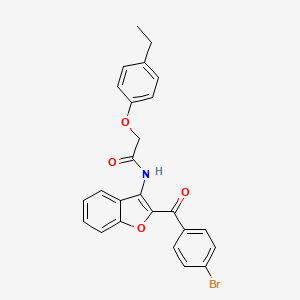 molecular formula C25H20BrNO4 B11574218 N-[2-(4-bromobenzoyl)-1-benzofuran-3-yl]-2-(4-ethylphenoxy)acetamide 