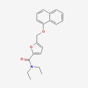 molecular formula C20H21NO3 B11575278 N,N-diethyl-5-[(naphthalen-1-yloxy)methyl]furan-2-carboxamide 