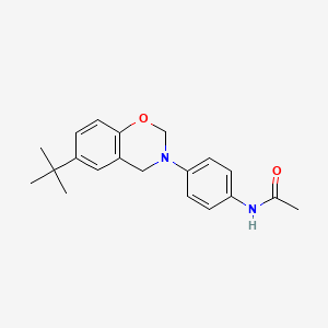 molecular formula C20H24N2O2 B11575333 N-[4-(6-tert-butyl-2H-1,3-benzoxazin-3(4H)-yl)phenyl]acetamide 