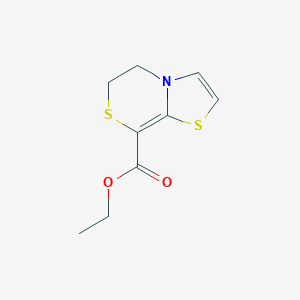 Thiazolo(2,3-c)(1,4)thiazine-8-carboxylic acid, 5,6-dihydro-, ethyl ester