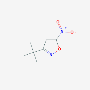 molecular formula C7H10N2O3 B115764 3-(Tert-butyl)-5-nitroisoxazole CAS No. 155088-42-9