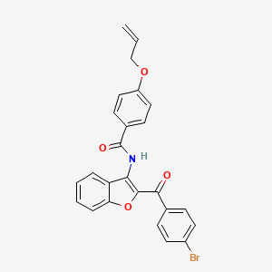 molecular formula C25H18BrNO4 B11576939 N-{2-[(4-bromophenyl)carbonyl]-1-benzofuran-3-yl}-4-(prop-2-en-1-yloxy)benzamide 