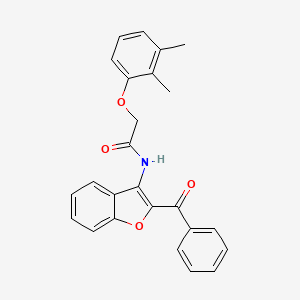 molecular formula C25H21NO4 B11576974 N-(2-benzoyl-1-benzofuran-3-yl)-2-(2,3-dimethylphenoxy)acetamide 
