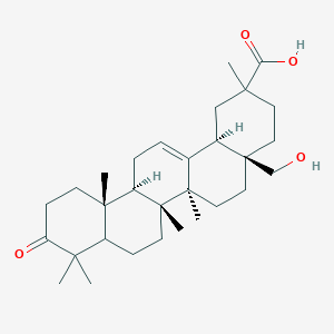 B1157752 28-Hydroxy-3-oxoolean-12-en-29-oic acid CAS No. 381691-22-1