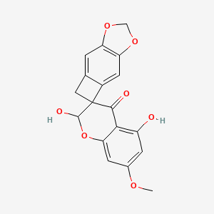 molecular formula C18H14O7 B1157784 2-Hydroxy-7-O-methylscillascillin 