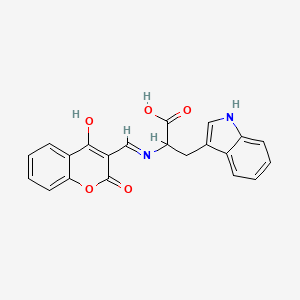 molecular formula C21H16N2O5 B11577977 N-[(Z)-(2,4-dioxo-2H-chromen-3(4H)-ylidene)methyl]tryptophan 