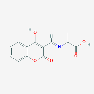 molecular formula C13H11NO5 B11578525 N-[(Z)-(2,4-dioxo-2H-chromen-3(4H)-ylidene)methyl]alanine 