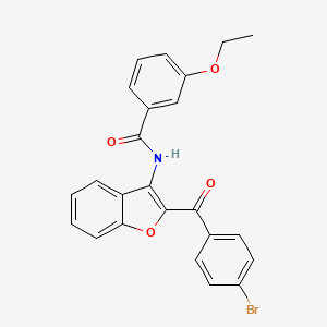 molecular formula C24H18BrNO4 B11578577 N-[2-(4-bromobenzoyl)-1-benzofuran-3-yl]-3-ethoxybenzamide 
