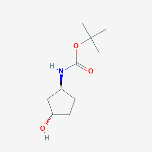 molecular formula C10H19NO3 B115788 tert-Butyl ((1S,3S)-3-hydroxycyclopentyl)carbamate CAS No. 154737-89-0