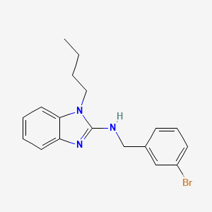molecular formula C18H20BrN3 B11579030 N-(3-bromobenzyl)-1-butyl-1H-benzimidazol-2-amine 