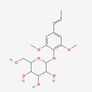 molecular formula C17H24O8 B1157961 CID 77916113 CAS No. 645414-25-1