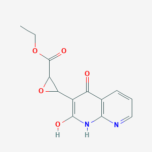 Ethyl 3-(2-hydroxy-4-oxo-1H-1,8-naphthyridin-3-yl)oxirane-2-carboxylate