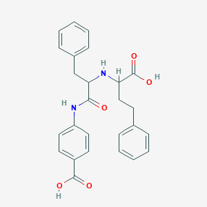 alpha-((2-((4-Carboxyphenyl)amino)-2-oxo-1-(phenylmethyl)ethyl)amino)benzenebutanoic acid