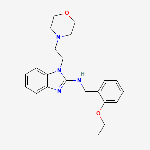 molecular formula C22H28N4O2 B11581242 N-(2-ethoxybenzyl)-1-[2-(morpholin-4-yl)ethyl]-1H-benzimidazol-2-amine 