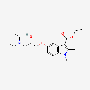 molecular formula C20H30N2O4 B11581836 ethyl 5-[3-(diethylamino)-2-hydroxypropoxy]-1,2-dimethyl-1H-indole-3-carboxylate 