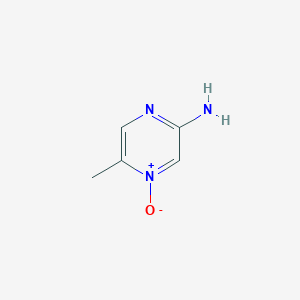 molecular formula C5H7N3O B011582 5-Methyl-2-pyrazinamine 4-oxide CAS No. 103965-77-1