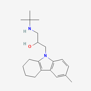 molecular formula C20H30N2O B11582267 1-(tert-butylamino)-3-(6-methyl-1,2,3,4-tetrahydro-9H-carbazol-9-yl)propan-2-ol 