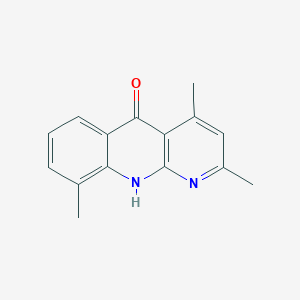 molecular formula C15H14N2O B11582599 2,4,9-Trimethylbenzo(B)(1,8)naphthyridin-5(10H)-one 