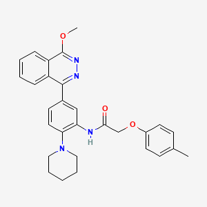 molecular formula C29H30N4O3 B11583221 N-[5-(4-methoxyphthalazin-1-yl)-2-(piperidin-1-yl)phenyl]-2-(4-methylphenoxy)acetamide 