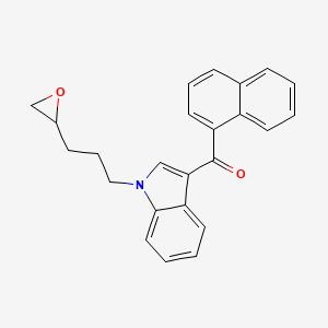 molecular formula C24H21NO2 B1158369 naphthalen-1-yl(1-(3-(oxiran-2-yl)propyl)-1H-indol-3-yl)methanone 