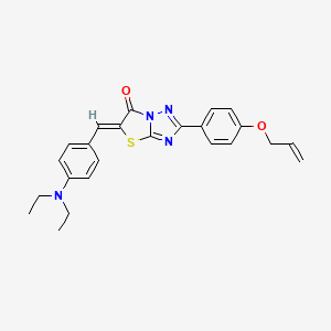 molecular formula C24H24N4O2S B11584125 (5Z)-5-[4-(diethylamino)benzylidene]-2-[4-(prop-2-en-1-yloxy)phenyl][1,3]thiazolo[3,2-b][1,2,4]triazol-6(5H)-one 