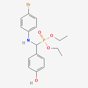 molecular formula C17H21BrNO4P B11584144 Diethyl {[(4-bromophenyl)amino](4-hydroxyphenyl)methyl}phosphonate 