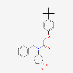 molecular formula C23H29NO4S B11584167 N-benzyl-2-(4-tert-butylphenoxy)-N-(1,1-dioxidotetrahydrothiophen-3-yl)acetamide 