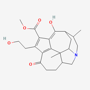 molecular formula C23H29NO5 B1158447 Daphnicyclidin H CAS No. 385384-29-2