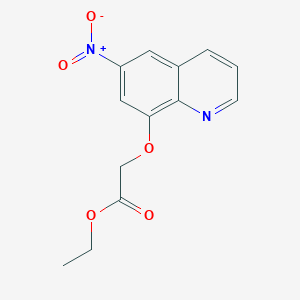 molecular formula C13H12N2O5 B11584779 Ethyl [(6-nitroquinolin-8-yl)oxy]acetate 
