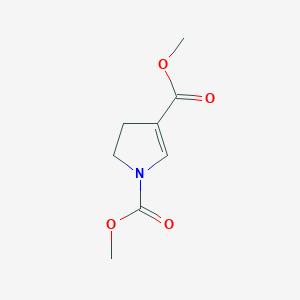 molecular formula C8H11NO4 B115848 Dimethyl 4,5-dihydro-1H-pyrrole-1,3-dicarboxylate CAS No. 154813-25-9