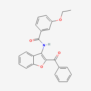 molecular formula C24H19NO4 B11585054 N-(2-benzoyl-1-benzofuran-3-yl)-3-ethoxybenzamide 