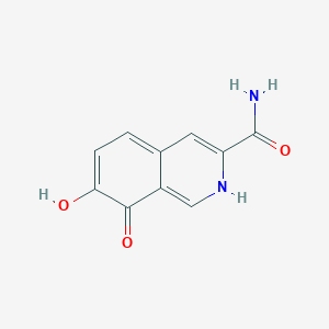 molecular formula C10H8N2O3 B115852 7,8-Dihydroxyisoquinoline-3-carboxamide CAS No. 146515-43-7