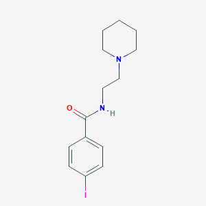 molecular formula C14H19IN2O B115858 N-[2-(哌啶基氨基)乙基]-4-碘苯甲酰胺 CAS No. 155054-42-5