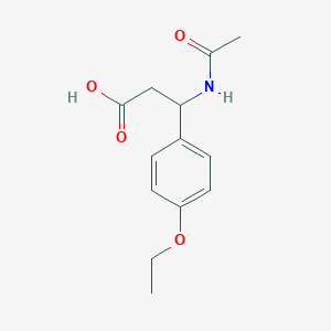 molecular formula C13H17NO4 B11586014 3-Acetamido-3-(4-ethoxyphenyl)propanoic acid 