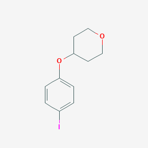 molecular formula C11H13IO2 B115865 4-(4-Iodophenoxy)oxane CAS No. 144808-72-0