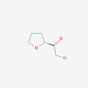 molecular formula C6H9BrO2 B115866 2-Bromo-1-[(2R)-tetrahydro-2-furanyl]-ethanone CAS No. 141194-58-3