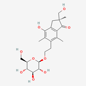 molecular formula C21H30O9 B1158687 Onitisin 2'-O-glucoside 