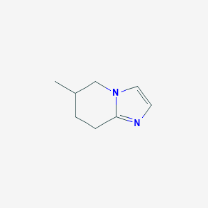molecular formula C8H12N2 B115870 6-Methyl-5,6,7,8-tetrahydroimidazo[1,2-a]pyridine CAS No. 144042-80-8