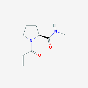 molecular formula C9H14N2O2 B115872 (S)-1-Acryloyl-N-methylpyrrolidine-2-carboxamide CAS No. 155540-08-2