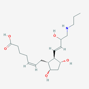 molecular formula C19H33NO5 B115873 17-Azaprostaglandin F2alpha CAS No. 143134-34-3