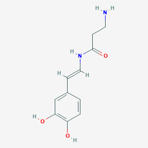 3-amino-N-[(E)-2-(3,4-dihydroxyphenyl)ethenyl]propanamide