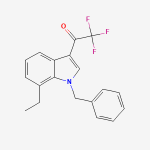 molecular formula C19H16F3NO B11588095 1-(1-benzyl-7-ethyl-1H-indol-3-yl)-2,2,2-trifluoroethanone 