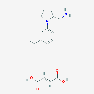 (-)-1-(3-(1-Methylethyl)phenyl)-2-pyrrolidinemethanamine fumarate