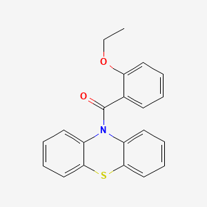 molecular formula C21H17NO2S B11589133 10-(2-ethoxybenzoyl)-10H-phenothiazine 