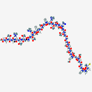 molecular formula C196H311N57O57S B115906 glycoprotein E2, Hepatitis C virus CAS No. 157184-61-7