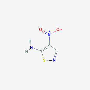 molecular formula C3H3N3O2S B115908 4-Nitroisothiazol-5-amine CAS No. 153970-45-7