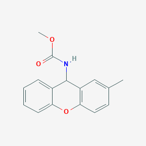 molecular formula C16H15NO3 B11591764 methyl 2-methyl-9H-xanthen-9-ylcarbamate 