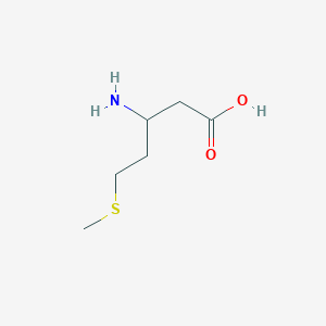 molecular formula C6H13NO2S B115918 3-Amino-5-methylsulfanylpentanoic acid CAS No. 158570-14-0